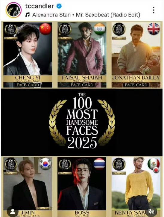 成毅会排第几名？[吃瓜][吃瓜][吃瓜]天地剑心大结局成毅2025全球百大帅哥面