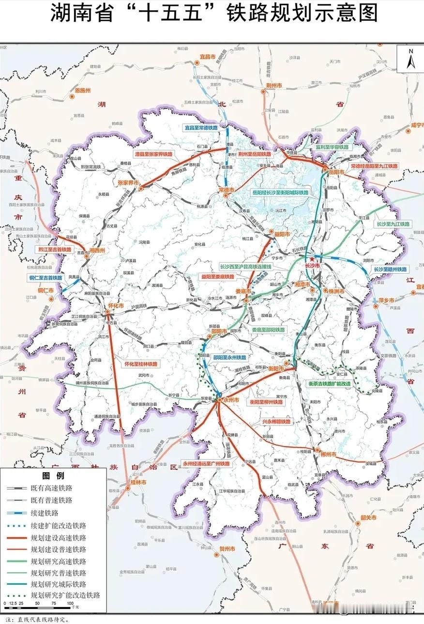 湖南十五五高铁规划建设布局情况这么样呢？下面图片可以告诉你，从图片可以看出湖南高
