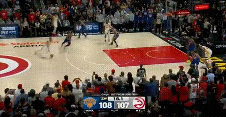 以下克上一分险胜！老鹰109:10逆转尼克斯！
麦克勒姆绝杀，老鹰2:1领先尼克