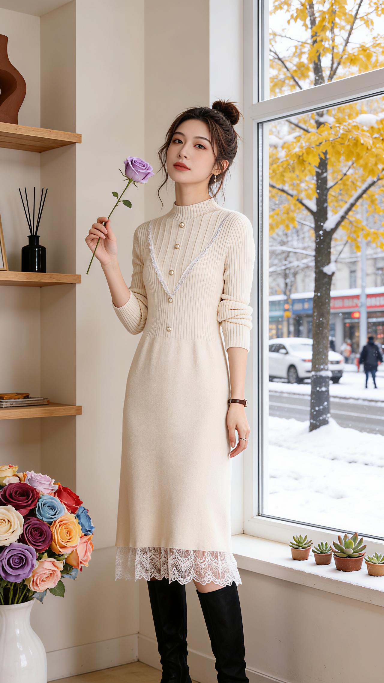 裙装穿搭 减龄气质 穿搭 长裙 温柔穿搭