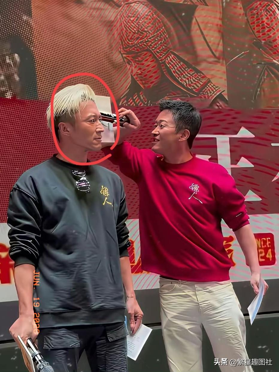 谢霆锋瞅着吴京那表情，眼神里带着股劲儿，那架势瞧着，就跟下一秒要伸手过去似的，看