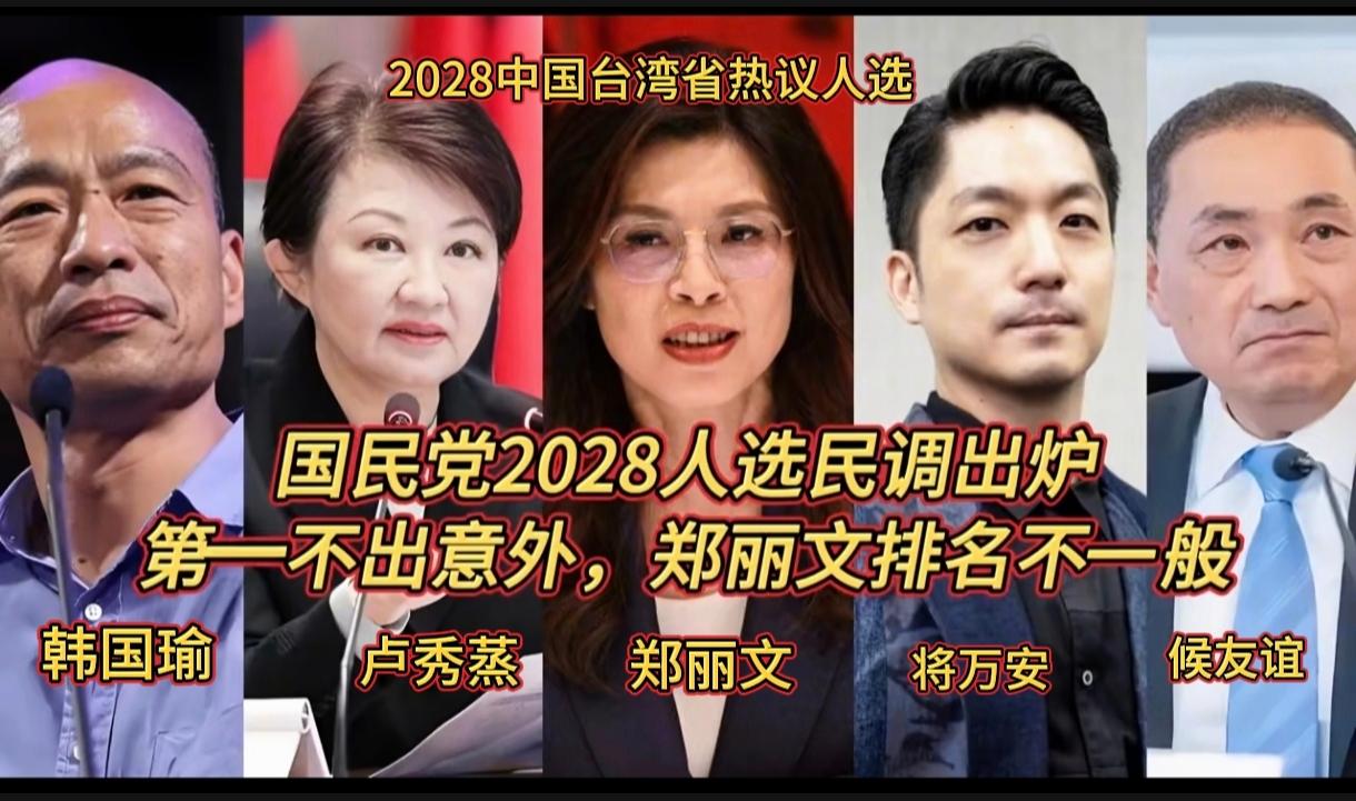 国民党2028，人选民调新鲜出炉啦！郑丽文排名惊人意料。

局势真的暗流涌动，蓝
