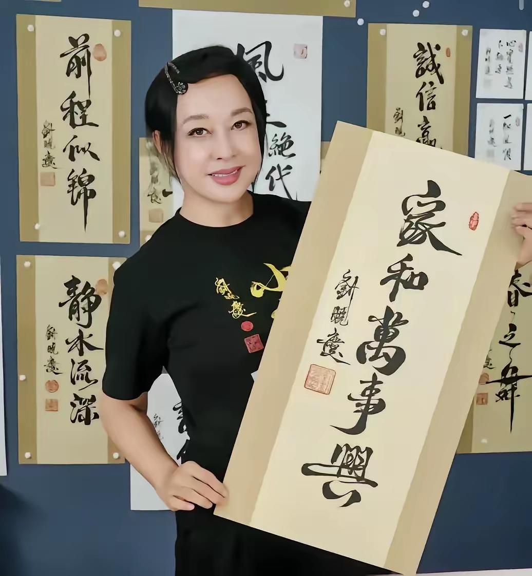 刘晓庆书法：练过形，未入格，匠气重而气韵空
 
刘晓庆的字明眼人都能看出下过功夫