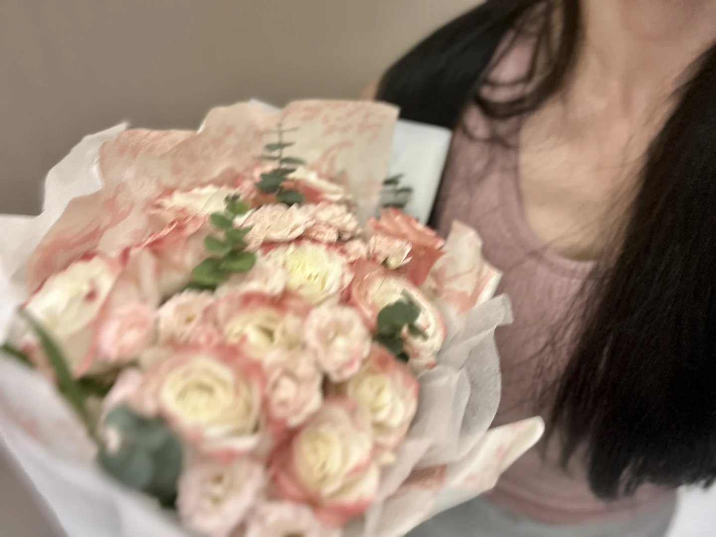 漂亮学生送的漂亮花😻