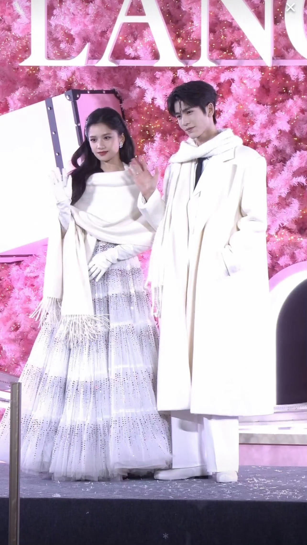 张凌赫张婧仪兰蔻活动同框这颜值，兰蔻很会选人