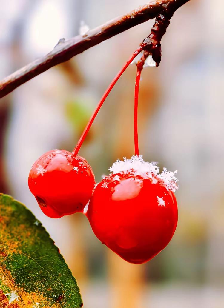 晒图笔记大赛 晶莹剔透的红色樱桃，冬日里的甜蜜诱惑。🍒💕