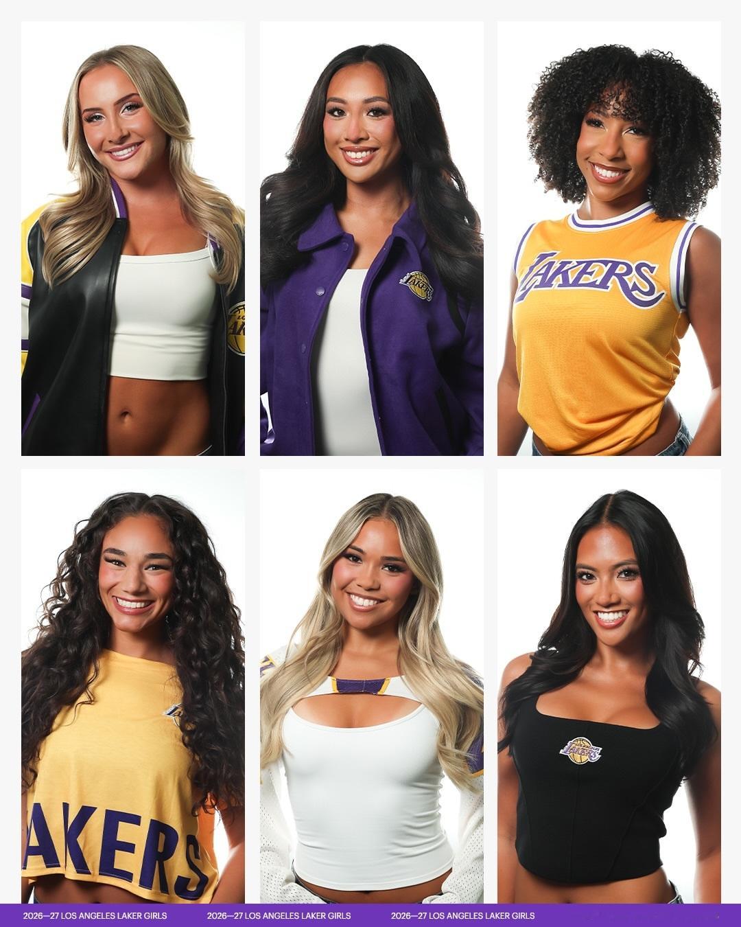 26-27 Laker Girls  💜💛有熟悉的老面孔，但更多的是刚选拔上