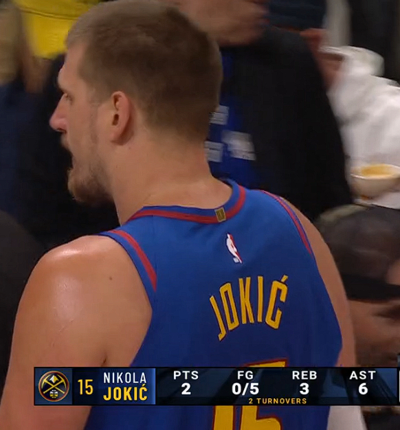 今天的手感太差了……约基奇5中0 穆雷2中0nba ​​​