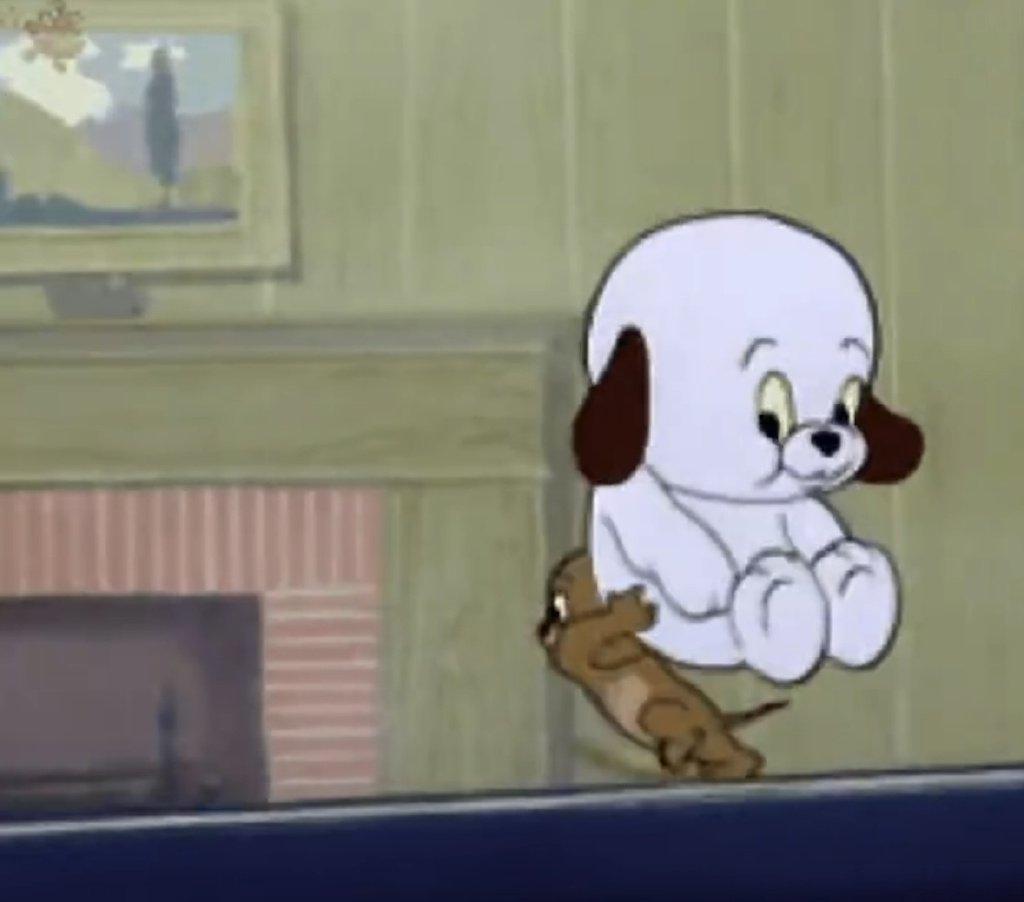 猫和老鼠里最可爱的配角小狗好想狠狠rua这只胖狗狗。 