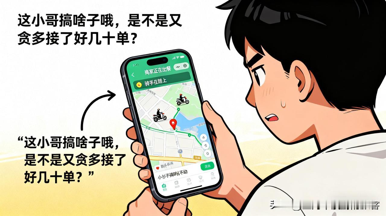 说真的，以前我也特烦外卖超时。特别是到了饭点，肚子饿得咕咕叫，点开手机APP一看