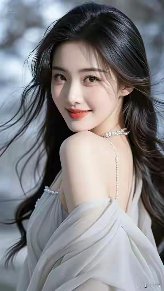 上联：琼鼻娇俏凝晓露，
下联：朱唇微绽吐幽兰。