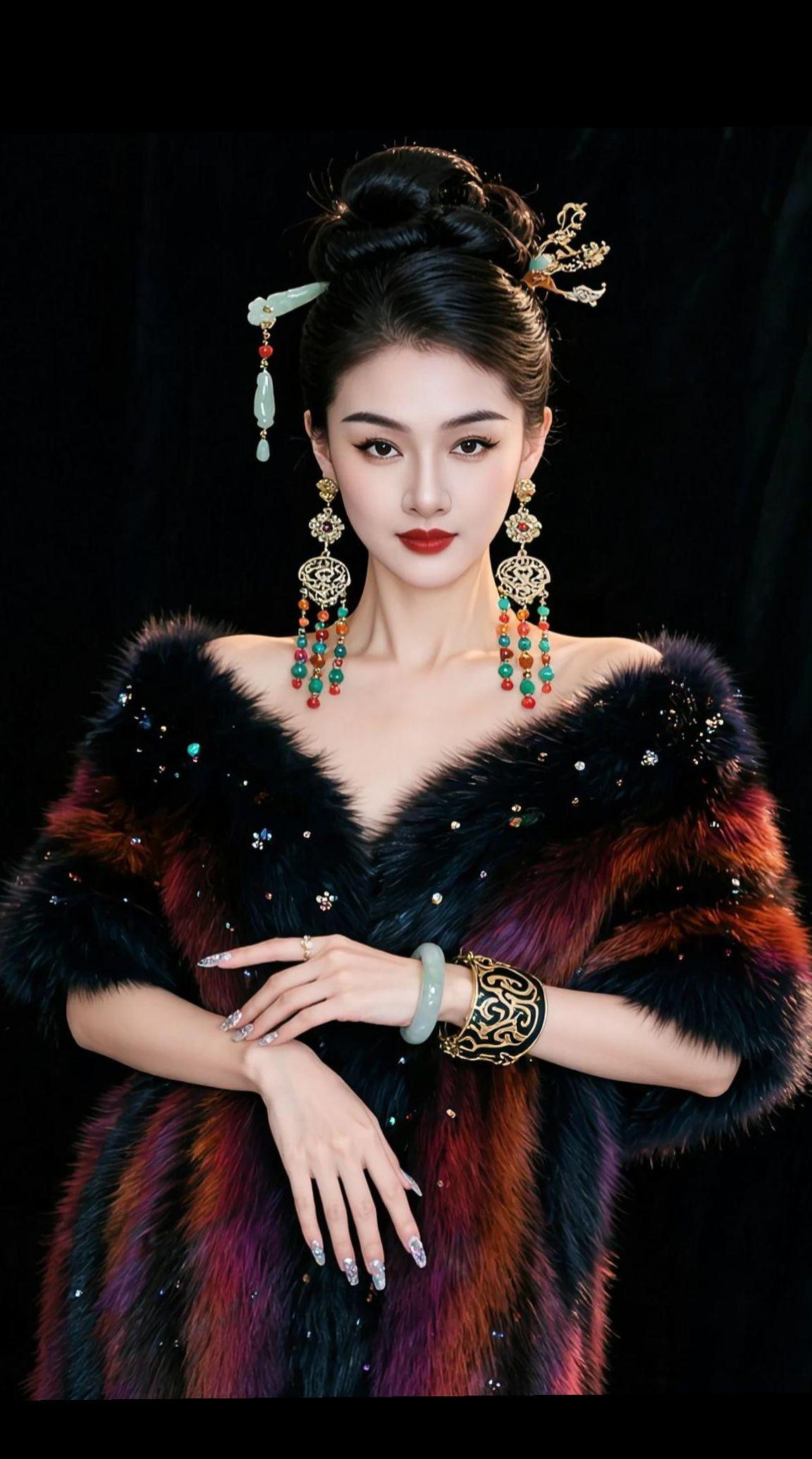 AI高冷写真大片 抖音ai创作 时尚写真 高级感写真 氛围感美女