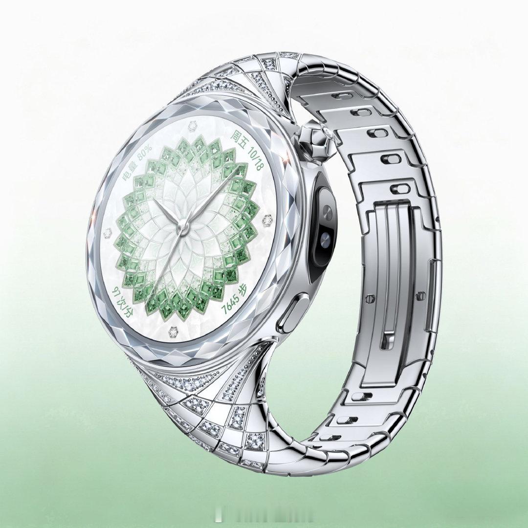 华为星钻手镯表品牌大使刘雯 何为腕间顶级美学？佩戴华为星钻手镯表便一目了然。华为