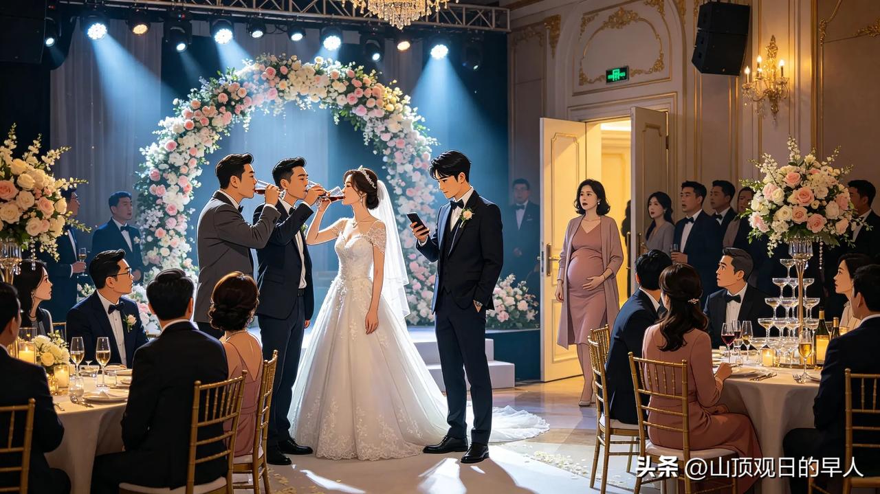 婚礼上妻子执意要和男闺蜜喝交杯酒
我直接把视频发给男闺蜜的怀孕妻子
本该圆满幸福