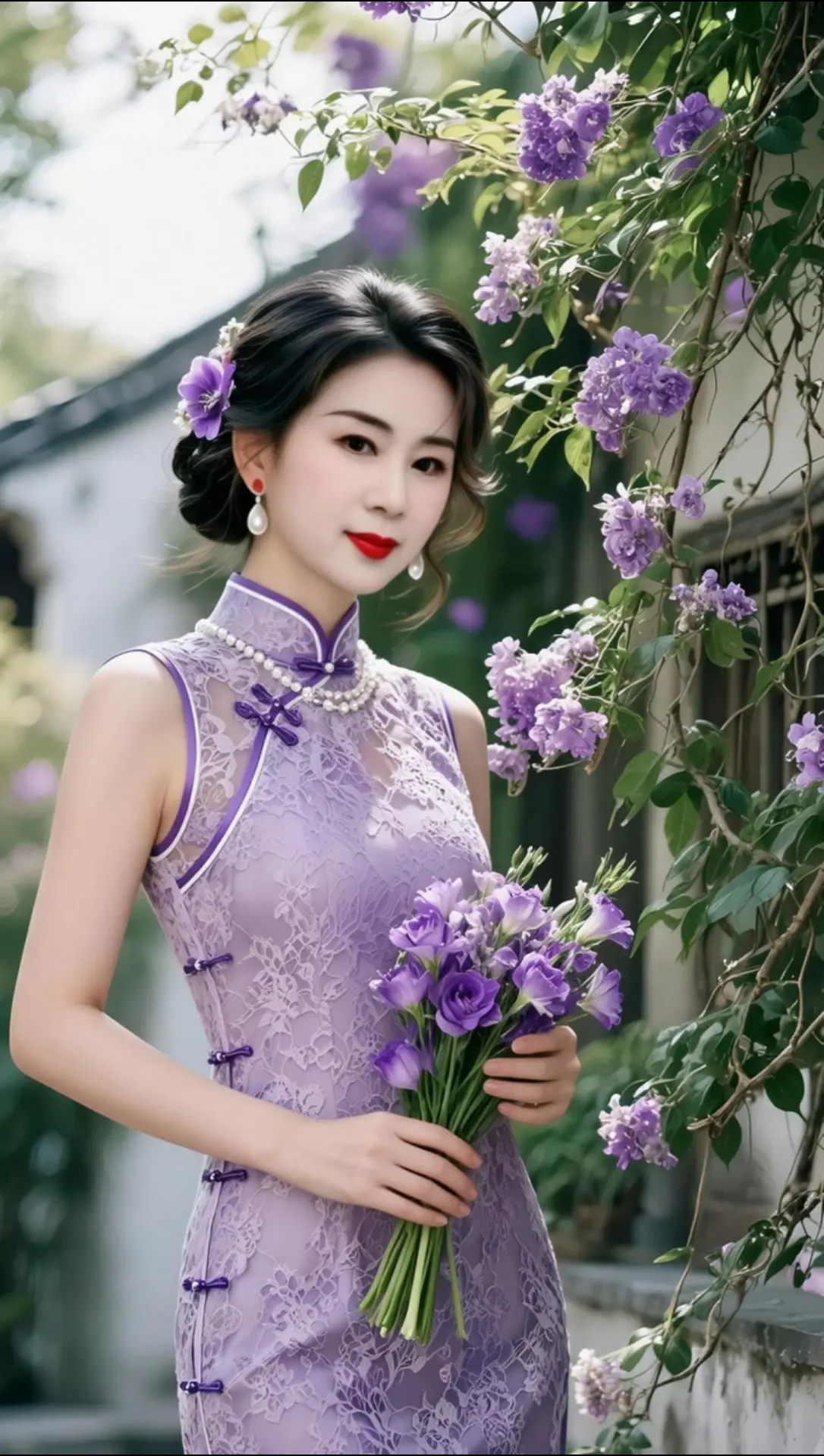 AI民国紫韵写真 ai创作