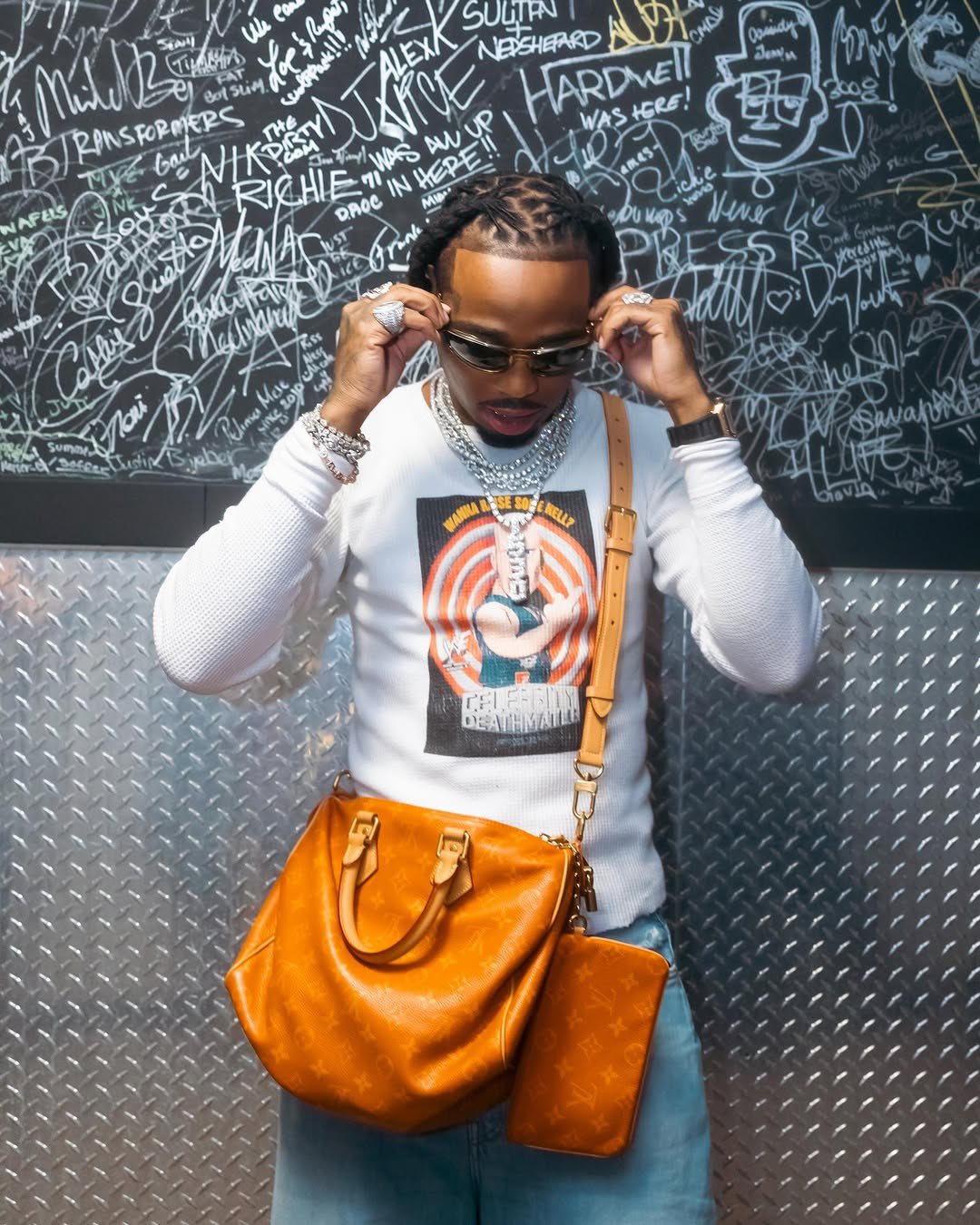 Quavo 和女友 Erica Fontaine 在迈阿密 