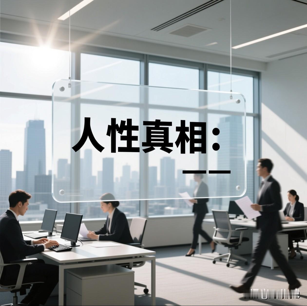 工作二十年，看透十个人性真相：

一、别总以为别人说话冲是性格直，其实他只是不在