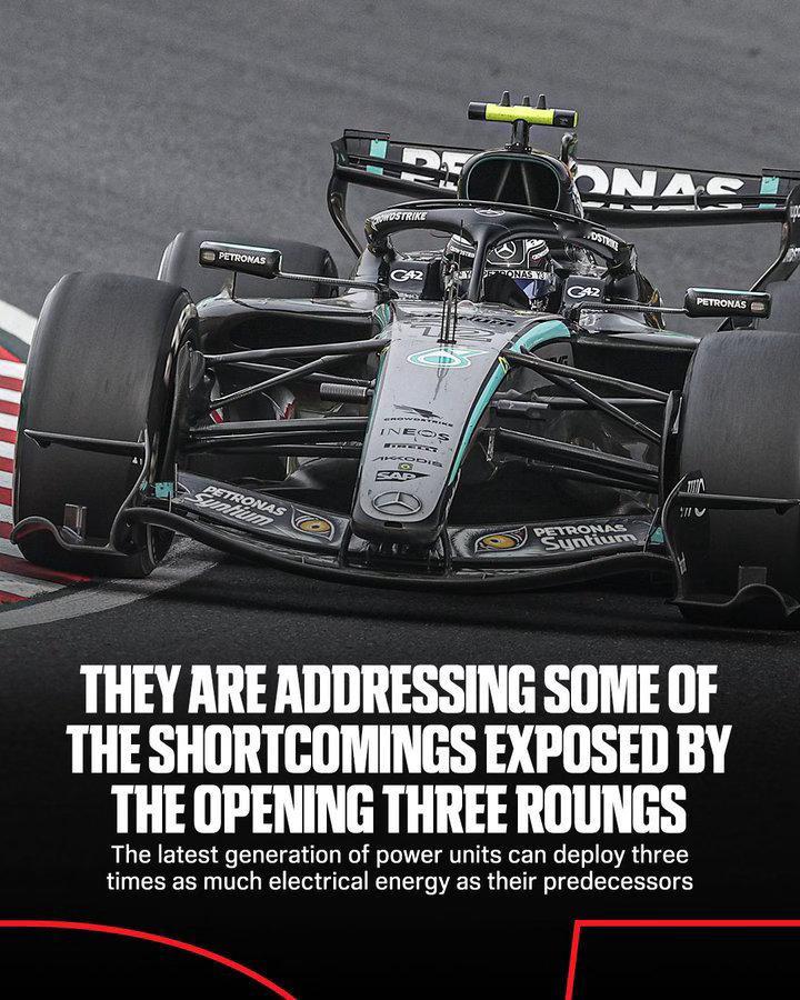 F1  最新一代动力单元所能输出的电能是上一代产品的三倍。 