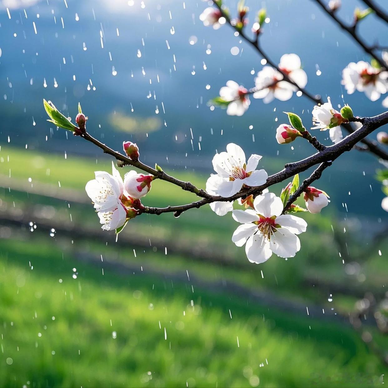 杏花微雨时，春意正阑珊～ 