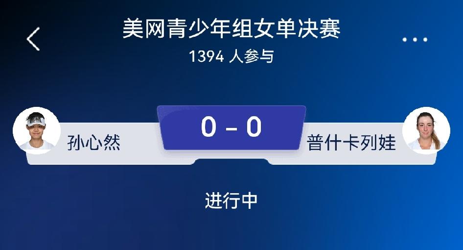 孙心然 vs 普什卡列娃（美网青少年女单决赛）赛前分析
 
交手历史
 
温网青