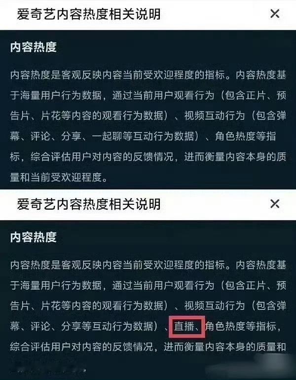 爱奇艺热度改规则了？不过今年的热度确实普遍氵，以前破w，云合集均5000w左右，