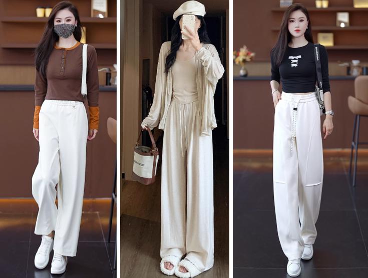 “小白裤”怎么搭配好看，什么款式最招人喜欢？入秋了小白裤又成为多少人身上搭配主角