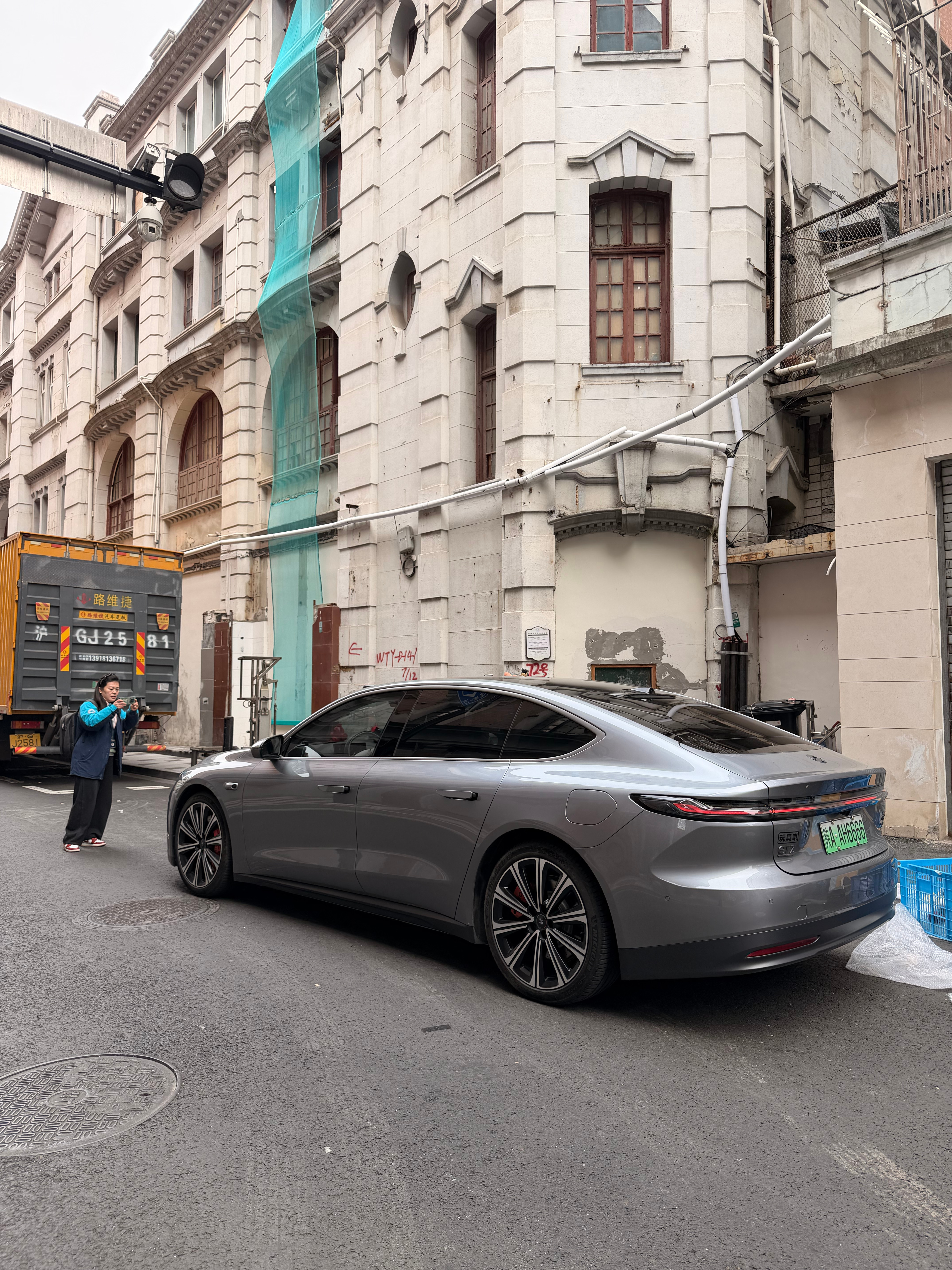 在外滩交一天的停车费不如让驾享送回家蔚来驾享蔚来et7 上海·洛克・外滩源