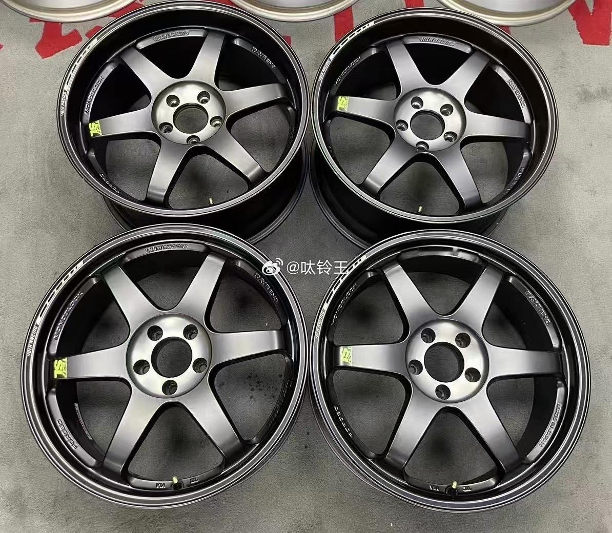 心情件 RAYS TE37SL BK2 PR 锻造 19寸 8.5J ET32 