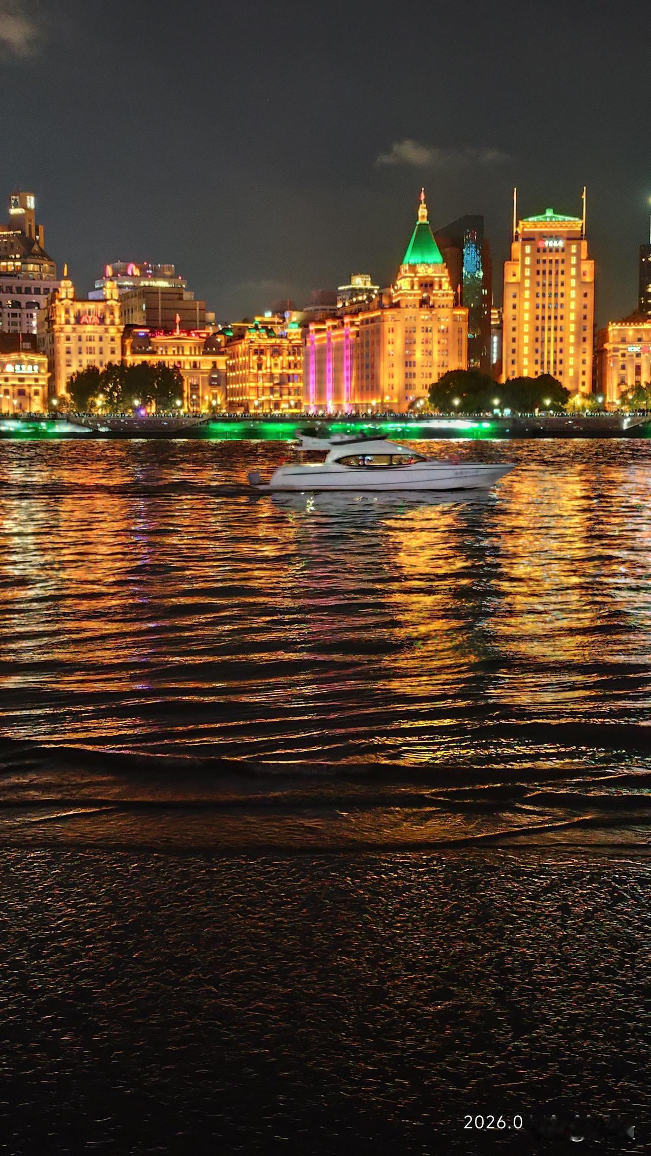 治愈风光图分享金壁辉煌的上海外滩夜景风光