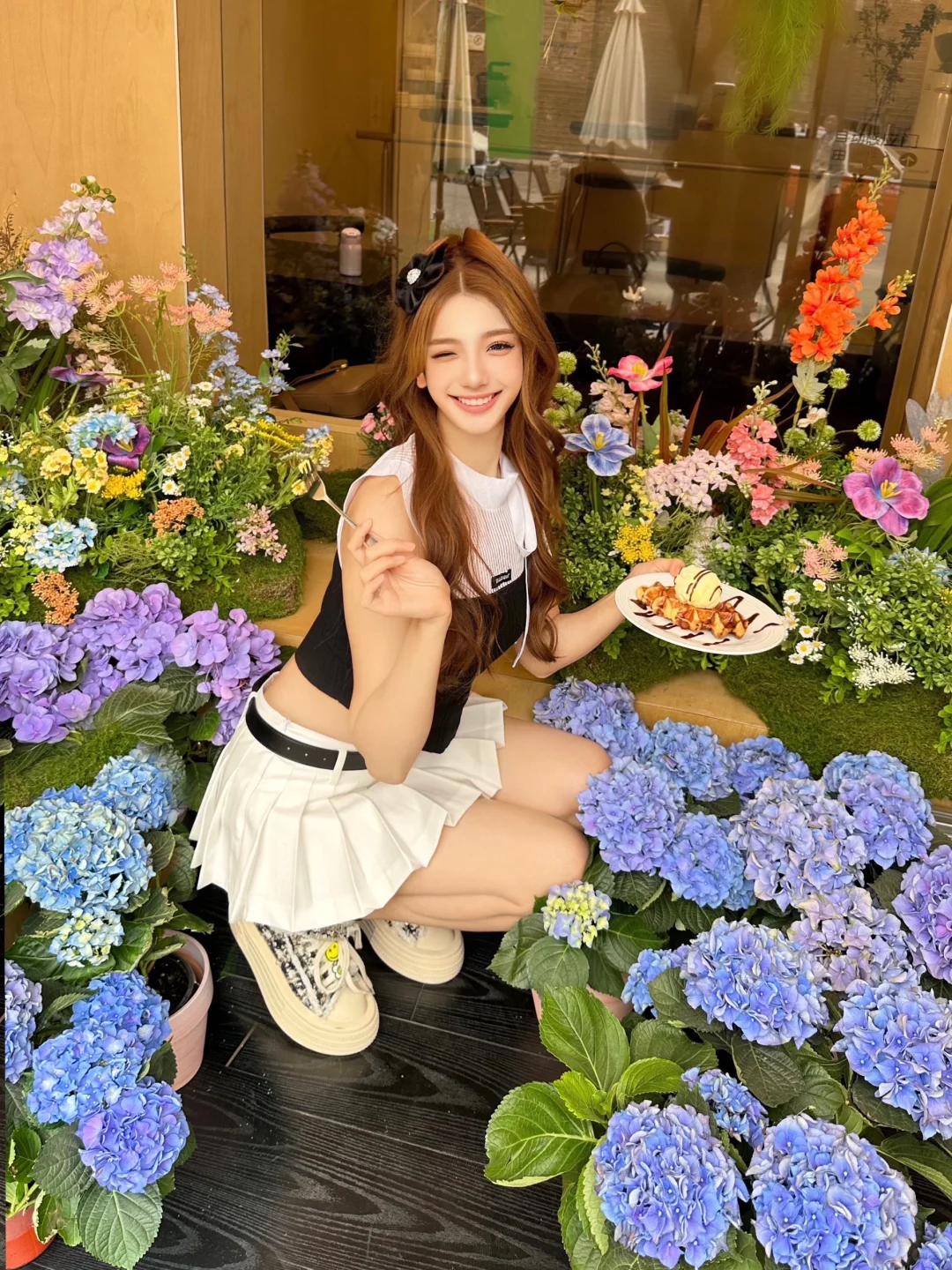 西安这里好好拍💐被花包围了🤍