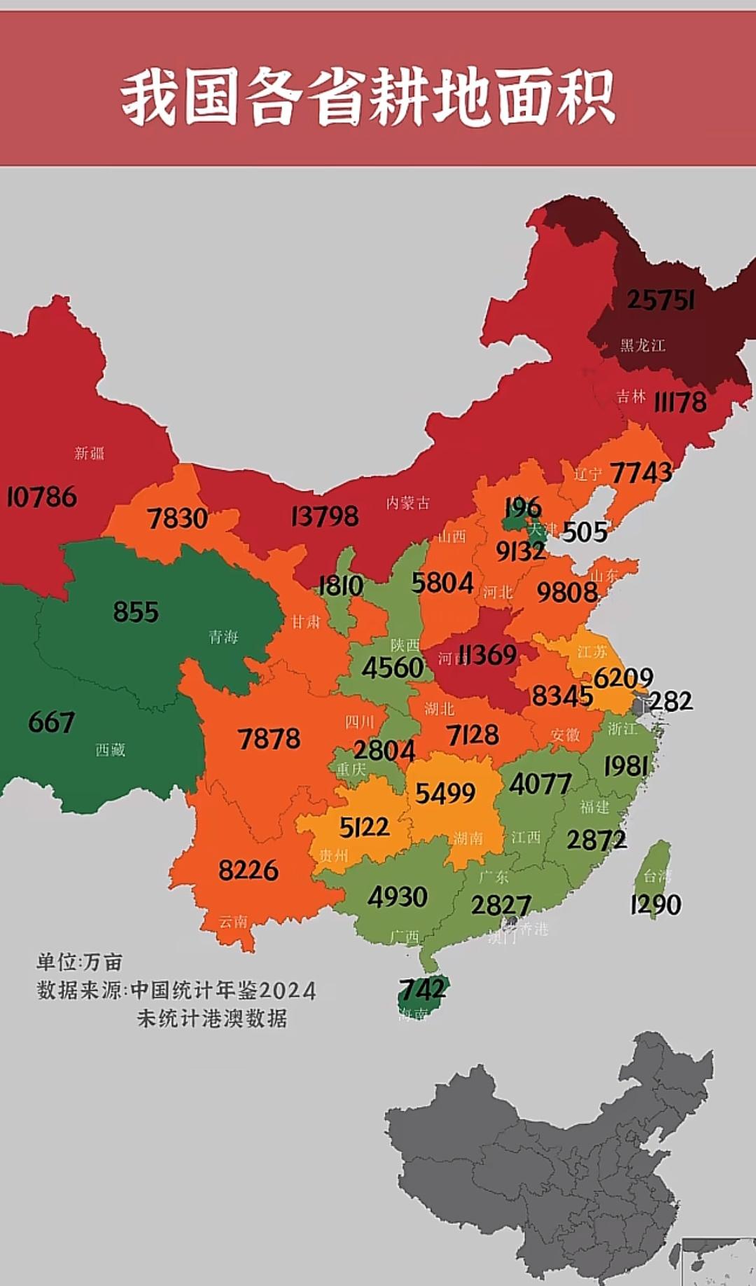 都说八山一水一分田，勘误，福建的耕地确实没有广东多。
   数据源自《中国统计年