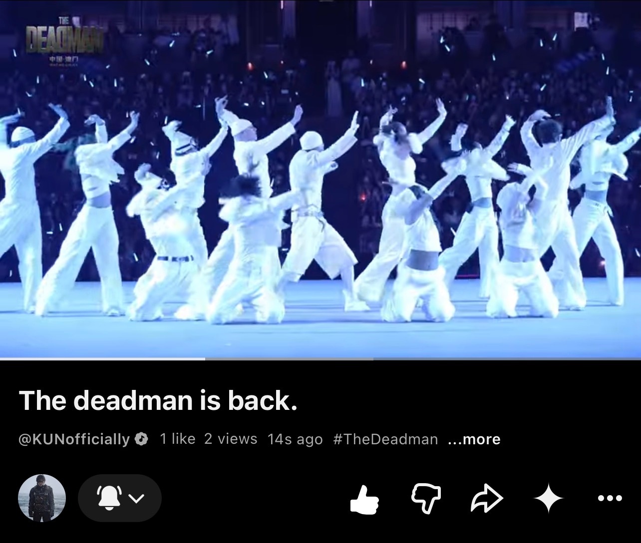 蔡徐坤thedeadman演唱会 cxk 蔡徐坤演唱会新加坡站官宣蔡徐坤更新油管