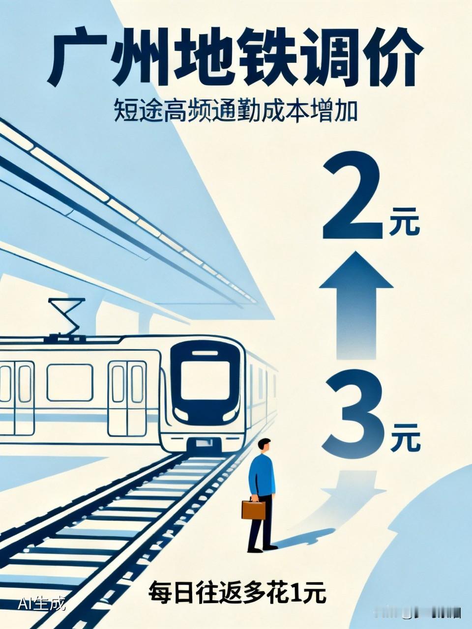 广州地铁将调价，起步2元涨至3元，谁最受伤？电鸡、公交要变天？
 
广州地铁确定