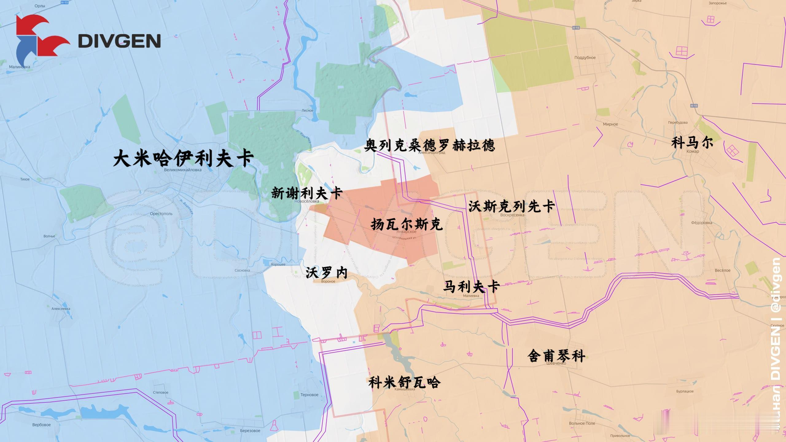 第聂伯罗彼得罗夫斯克州，尽管遭到乌军不断反击，俄军仍设法在新谢利夫卡村庄东部站稳