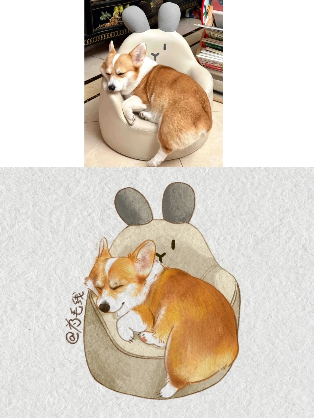 抓修狗！画一块午安小面包🍞