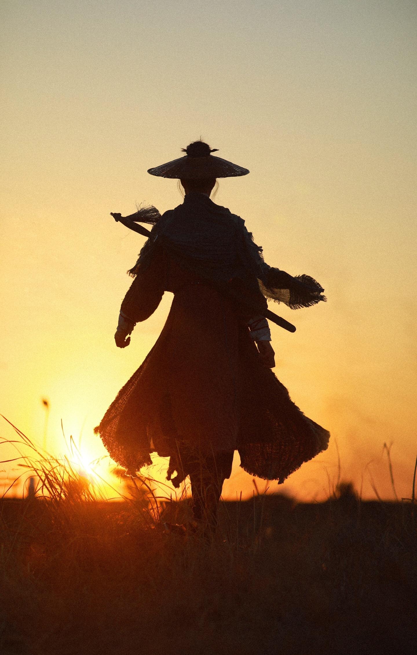 无人与我立黄昏。女侠