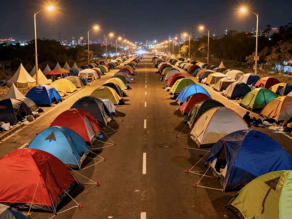 我问正在洗澡的老公：那些出去旅游住帐篷不住酒店的人是不是都很穷？
我老公一句话让