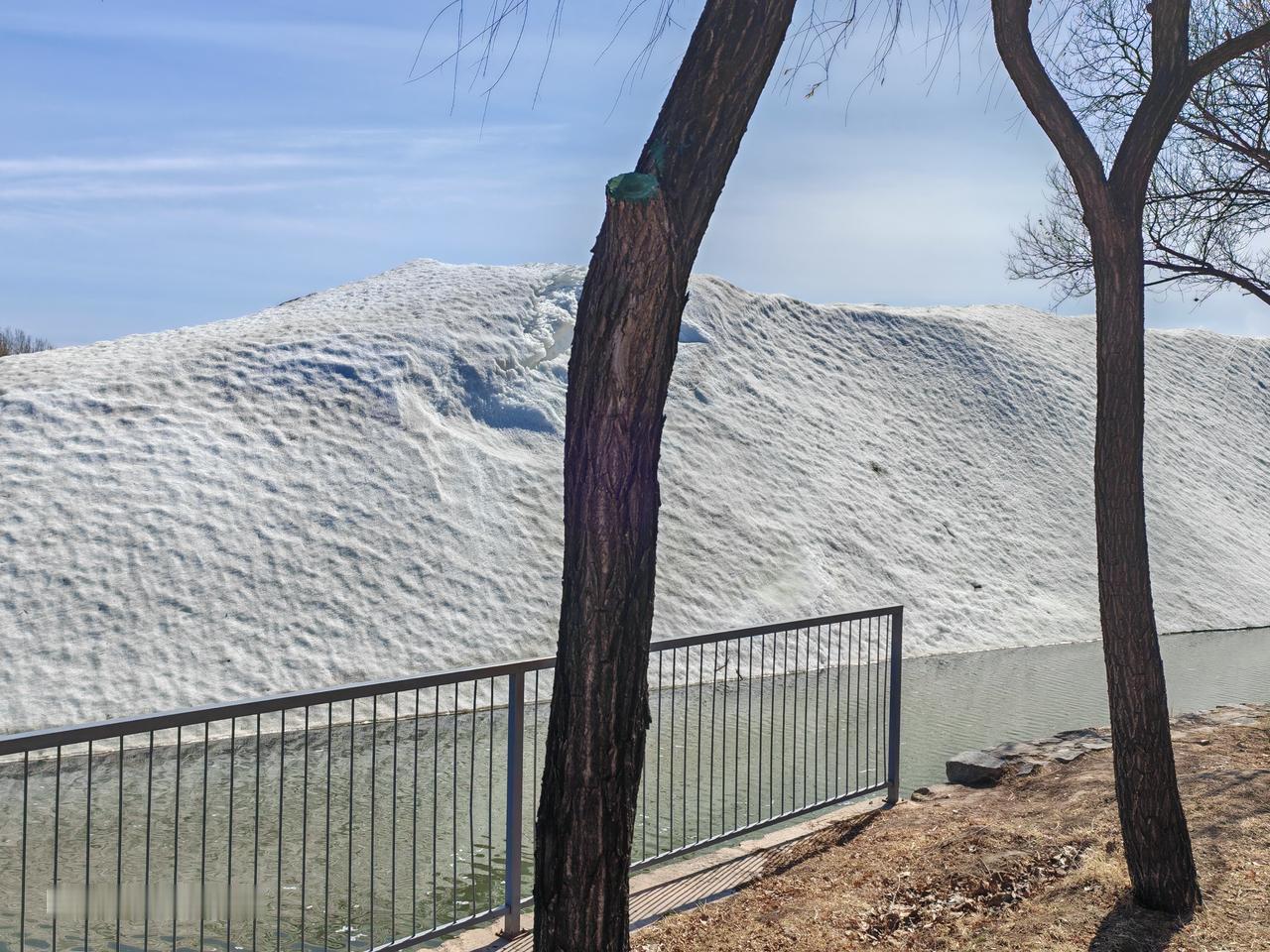 冰山一角，在春天。