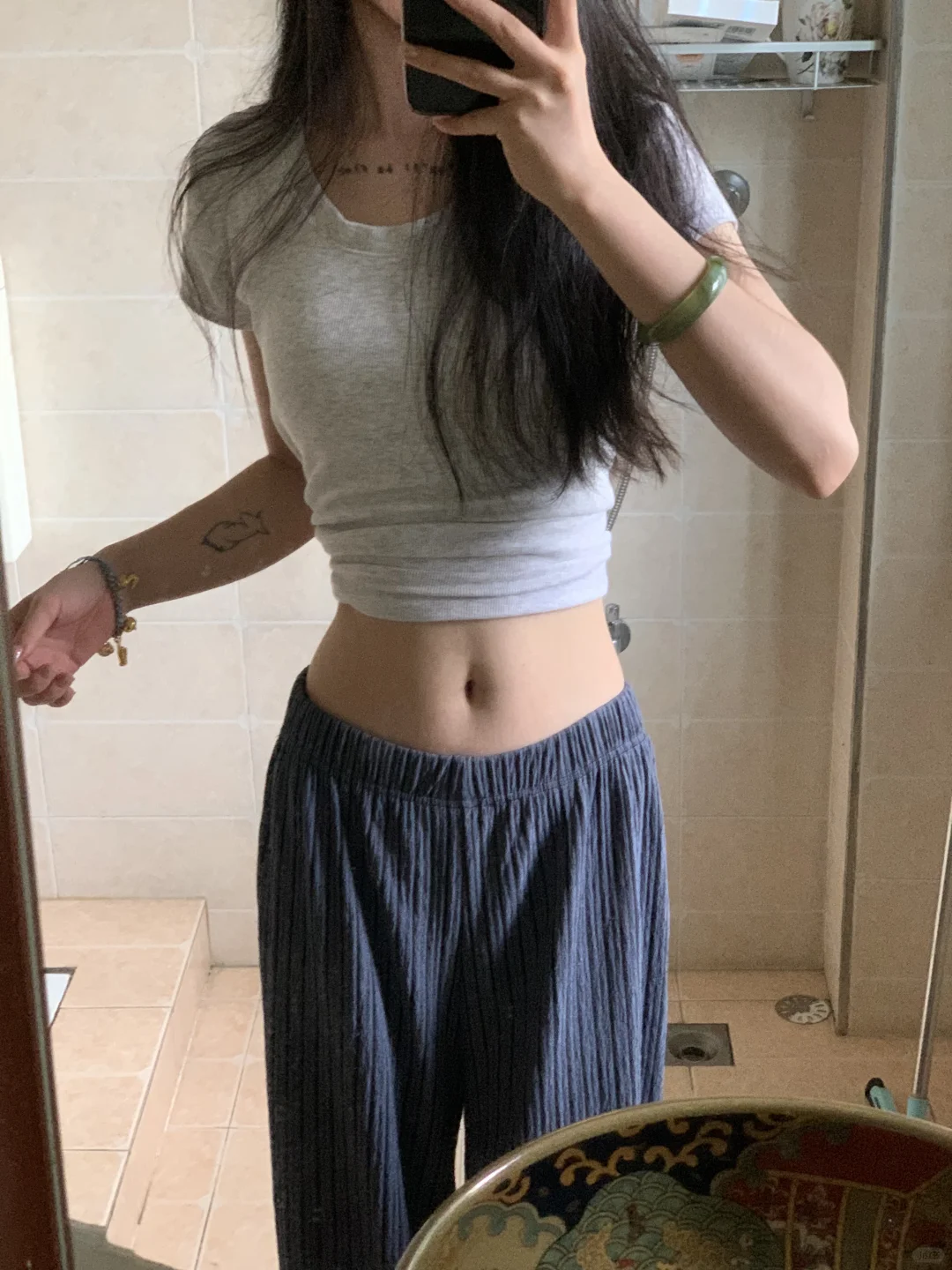 饭后的肚子
