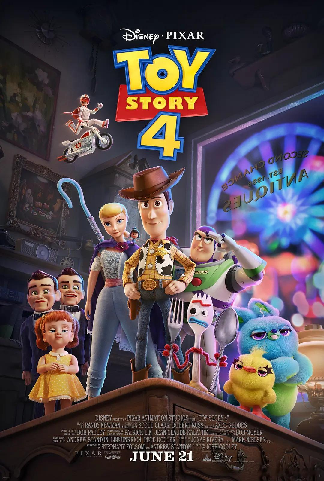 BD1080P蓝光版！玩具总动员4 Toy Story 4 (2019)简介：自