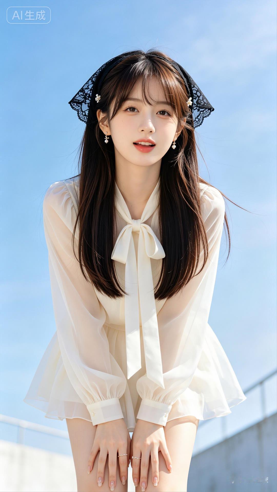 甜美少女风，清新自然，阳光下的可爱女孩
