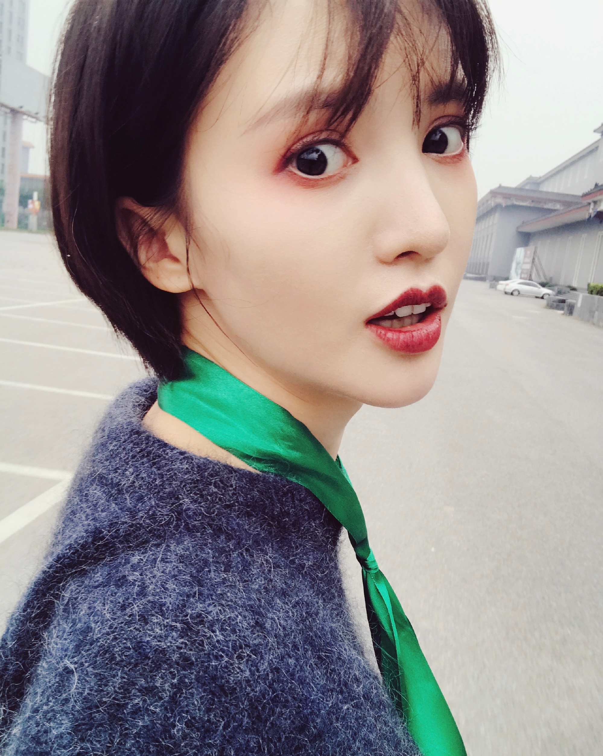 短发金晨  是短发🉑帅🉑美的气质美女‼️谁懂🆘短发美貌的含金量[爱慕][爱