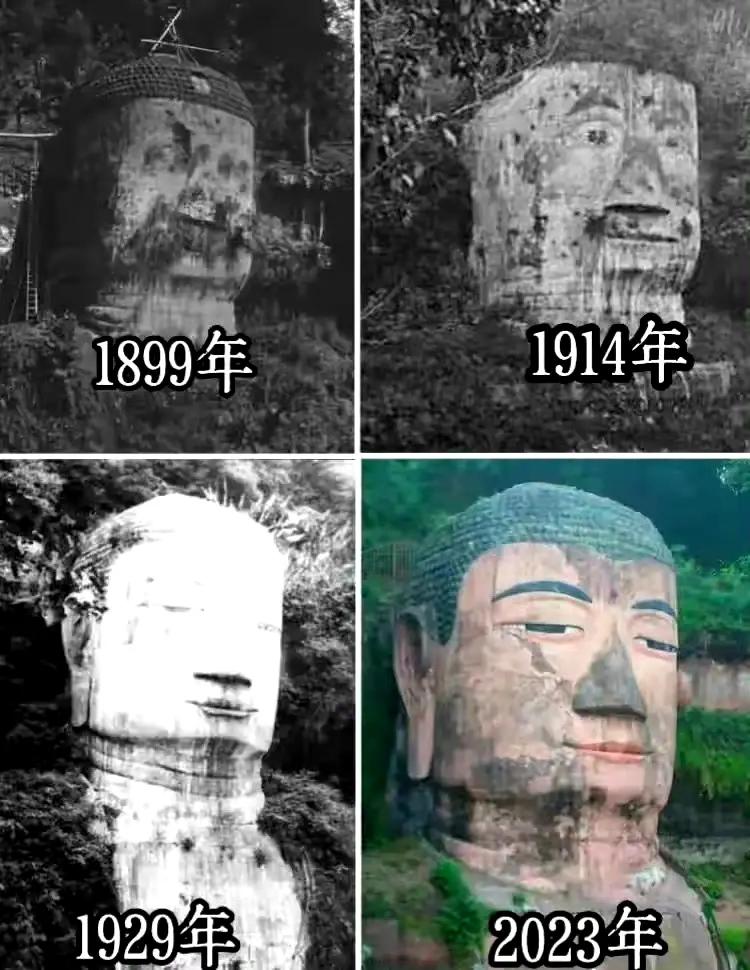 闻名遐迩的乐山大佛，历经悠悠岁月的洗礼，被时光蒙上了神秘的面纱，它那真实的形象仿