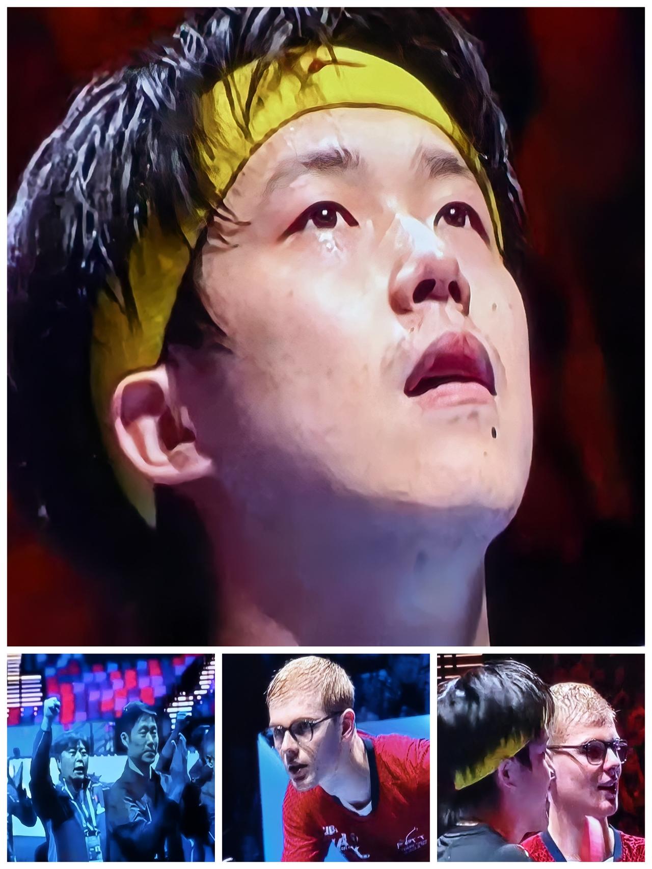 王楚钦4：2赢下比赛仰天一幕，让人心疼！

队友一个接一个溃败离场，夺冠，升国旗