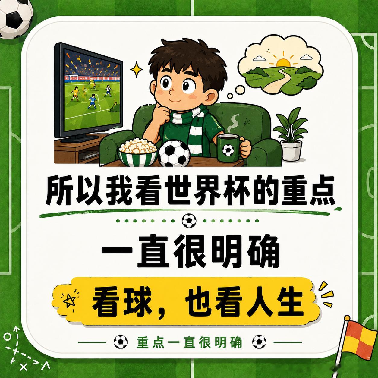 非正经观战世界杯 世界杯下午最神奇的地方在于：比赛节奏我不一定能看懂，但谁急了我