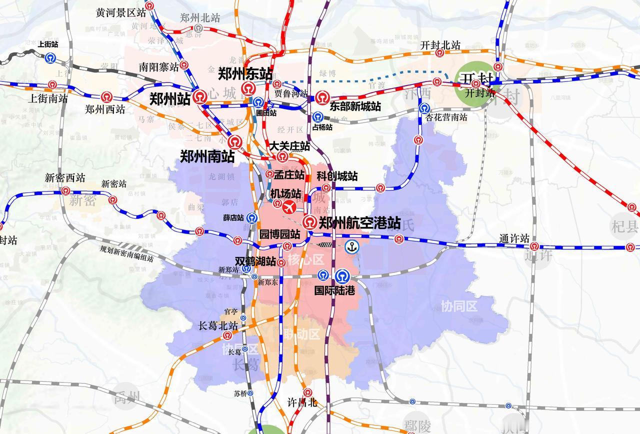 有产业，同城化综合交通推动的就是快啊！
近日，郑州国际陆港专用铁路东线工程可行性