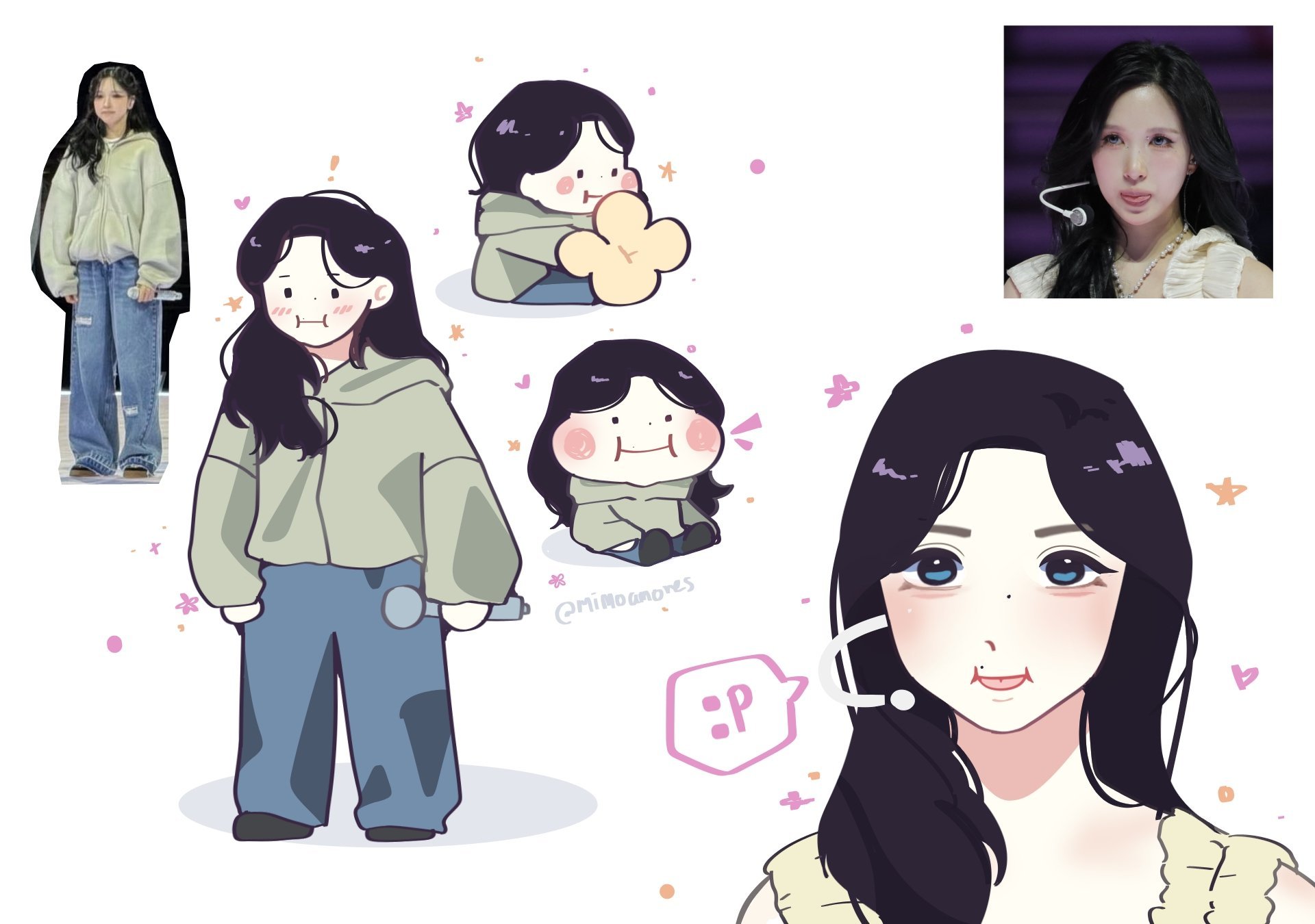四个苹果高的小米拿只需要吃一颗爆米花©mimoamores 