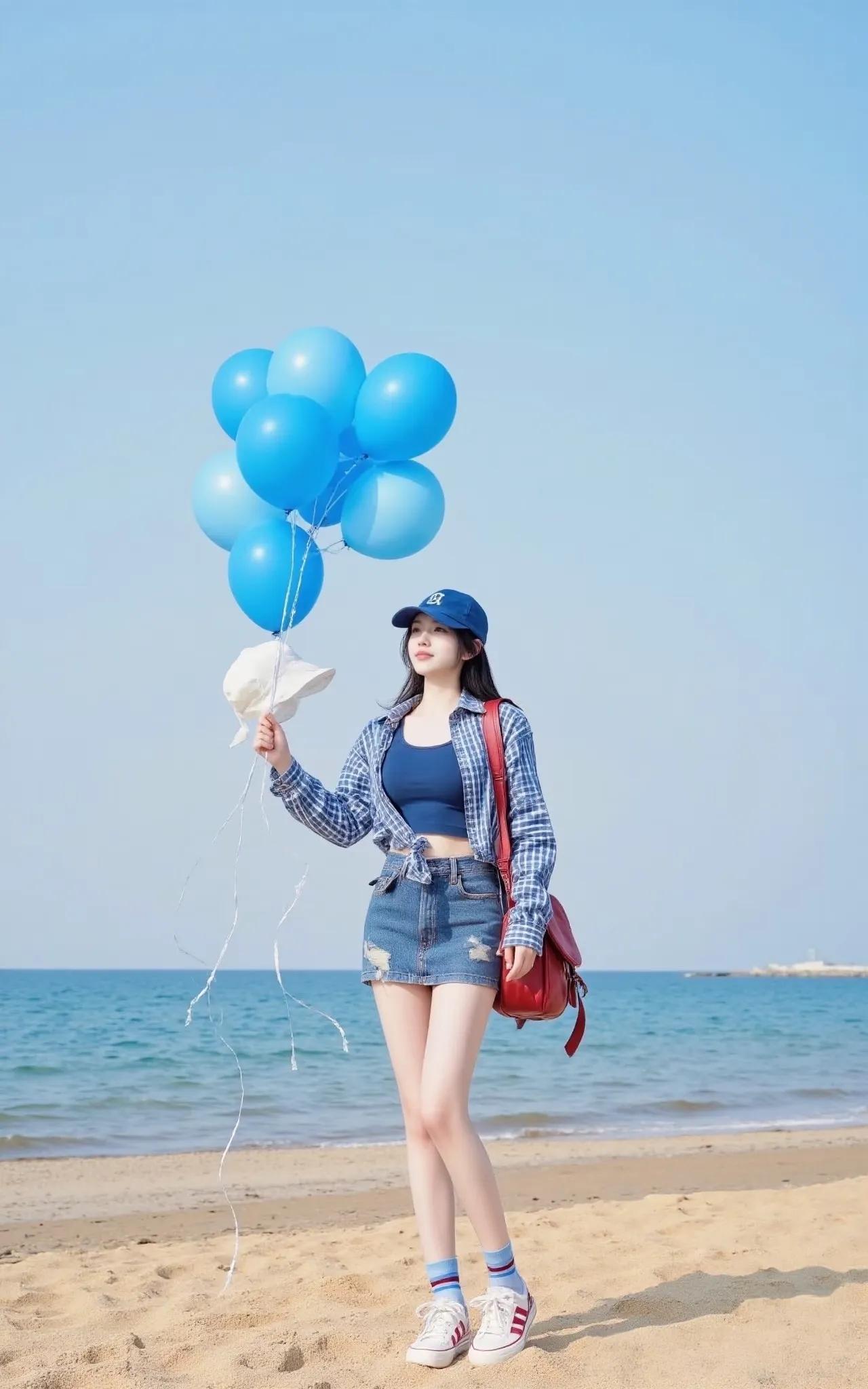 阳光，沙滩，海浪，美女！