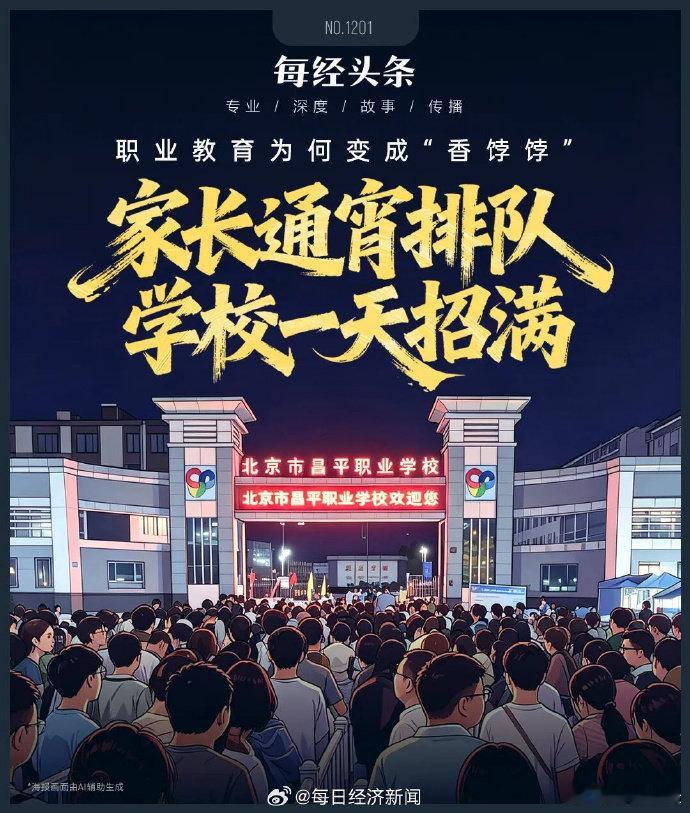 多所职校1天招满【家长通宵排队、学校1天招满⋯⋯北京等多地中职招生火爆 】“您来