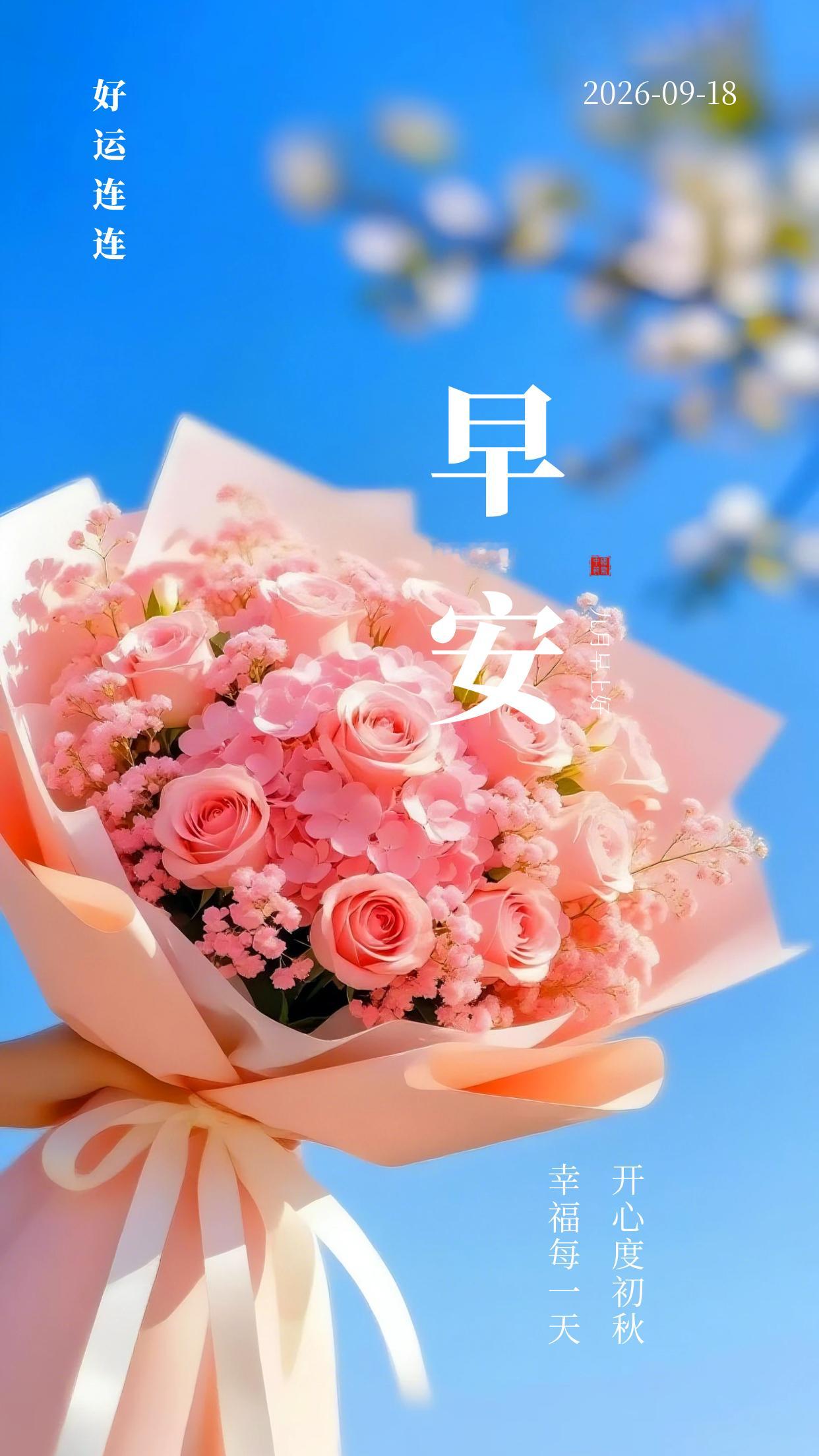 2026.9.18周五早安祝福图片海报壁纸拿图吱一声噢～ 